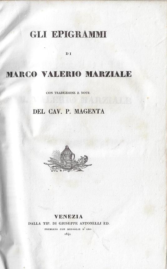 Gli epigrammi - copertina