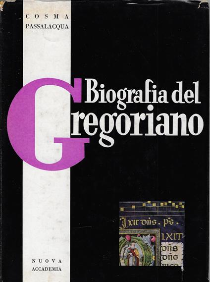 Biografia del Gregoriano - Cosma Passalacqua - copertina