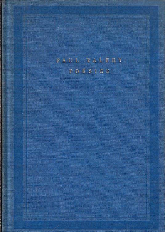 Poésies - Paul Valéry - copertina