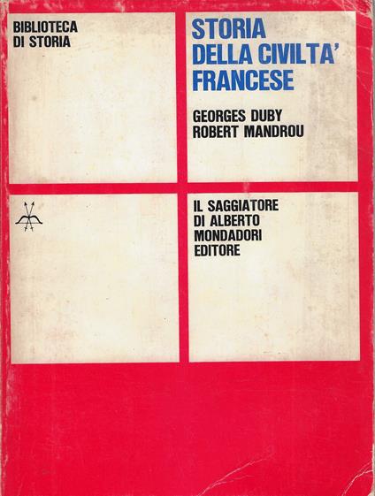 Storia della civiltà francese - Georges Duby - copertina