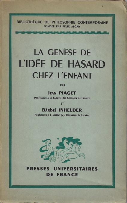 La genèse de l'idée de hasard chez l'enfant - copertina