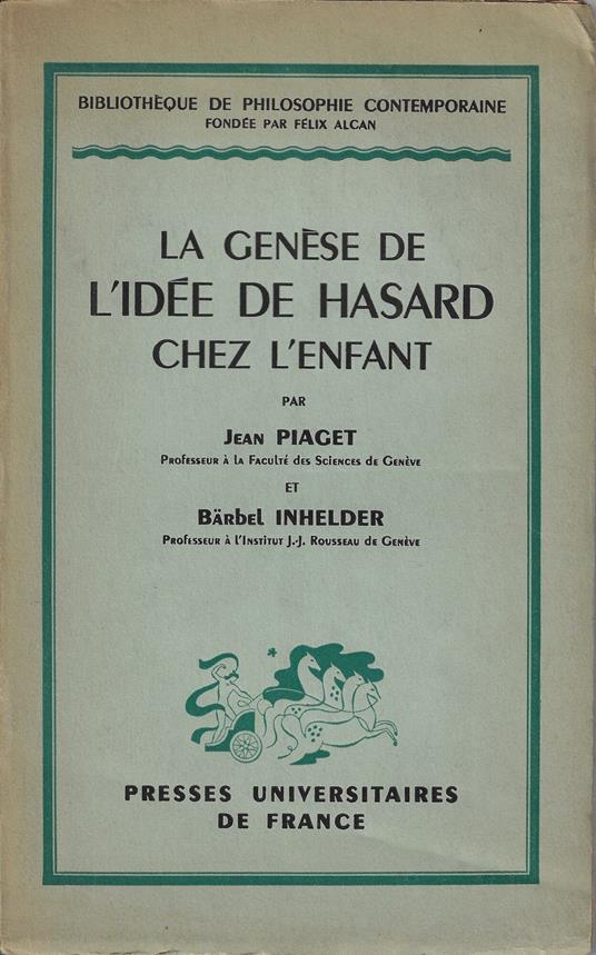 La genèse de l'idée de hasard chez l'enfant - copertina