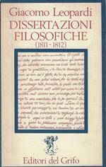Dissertazioni filosofiche