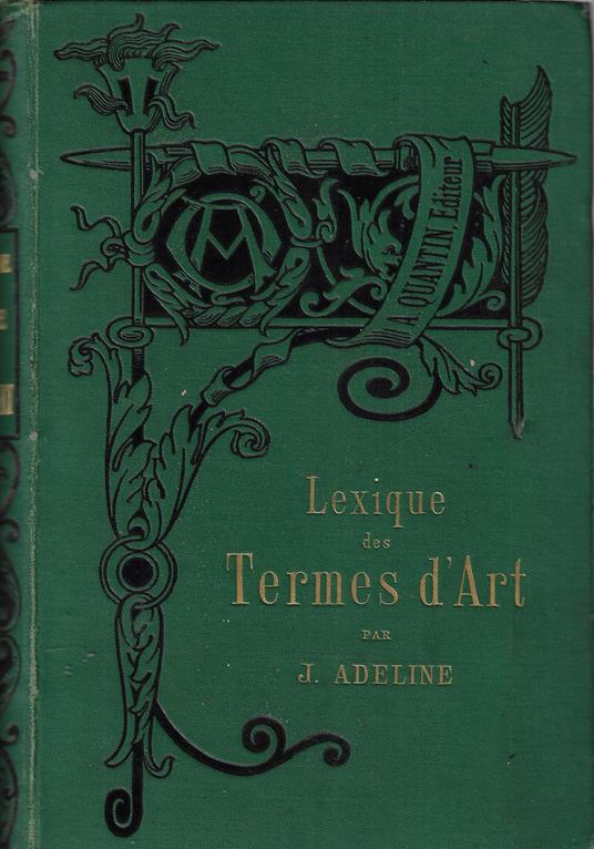 Lexique des termes d'art - Jules Adeline - copertina