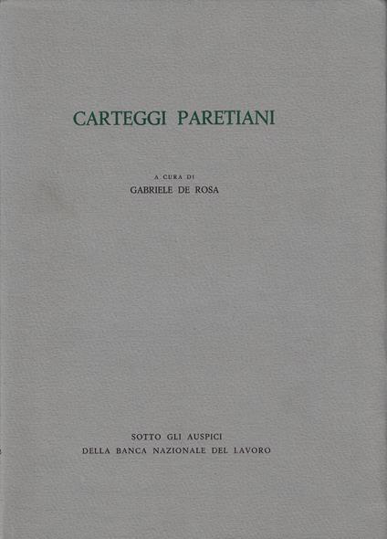 Carteggi paretiani : 1892-1923 - Vilfredo Pareto - copertina
