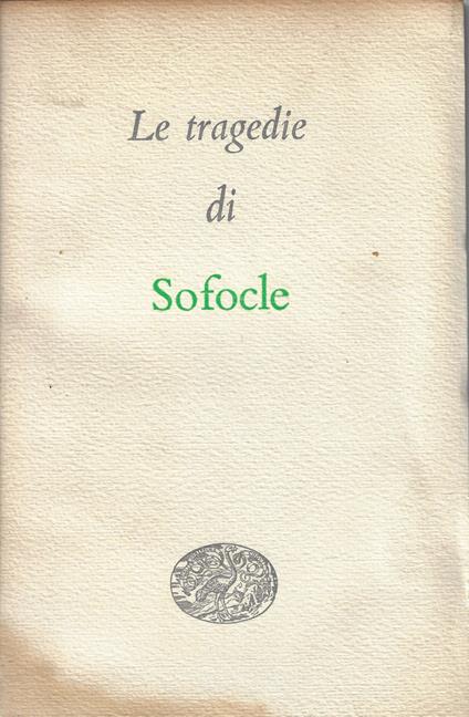 Le Tragedie - Sofocle - copertina