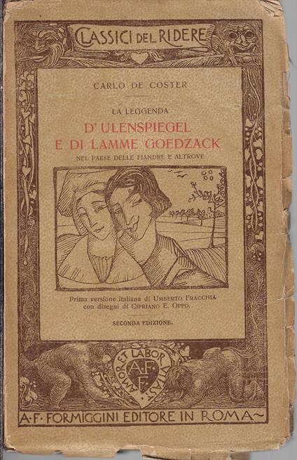 La leggenda d'ulenspiegel e di lamme goedzack nel paese delle fiandre e altrove, volume 1 - Charles De Coster - copertina