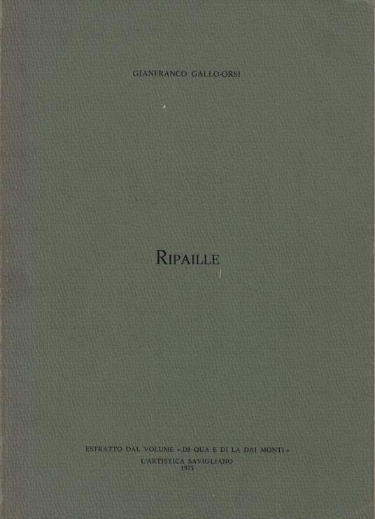 Ripaille - copertina