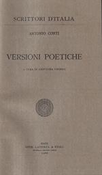 Versioni poetiche
