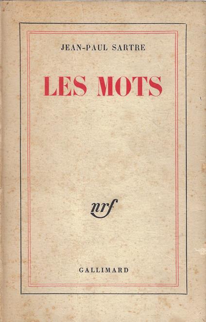Les mots - Jean-Paul Sartre - copertina
