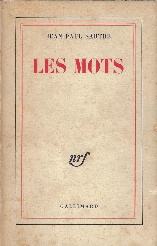 Les mots - Jean-Paul Sartre - copertina
