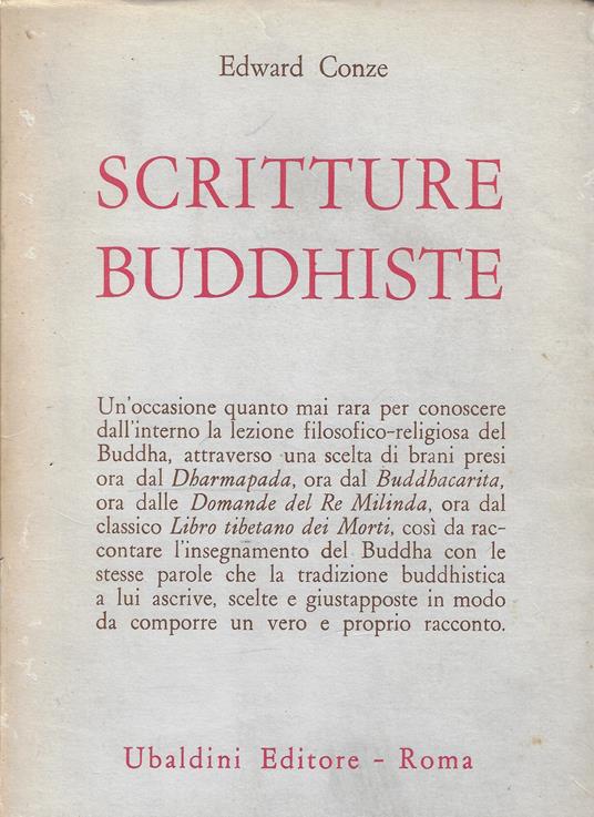 Scritture buddiste - Edward Conze - copertina