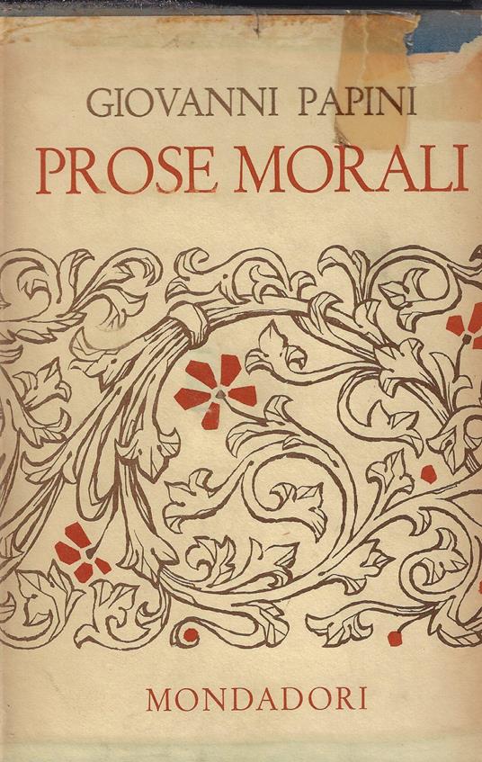 Prose morali - Giovanni Papini - copertina