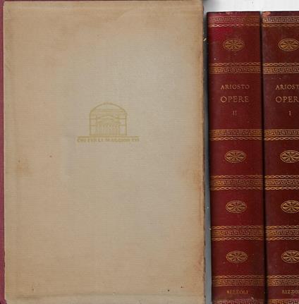 Opere (due volumi) - Ludovico Ariosto - copertina