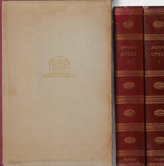 Opere (due volumi) - Ludovico Ariosto - copertina