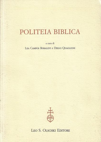 Politeia biblica - copertina