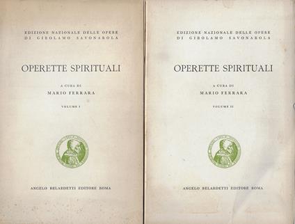 Operette spirituali (due volumi) - copertina