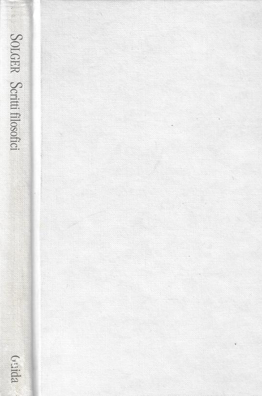 Scritti filosofici - copertina