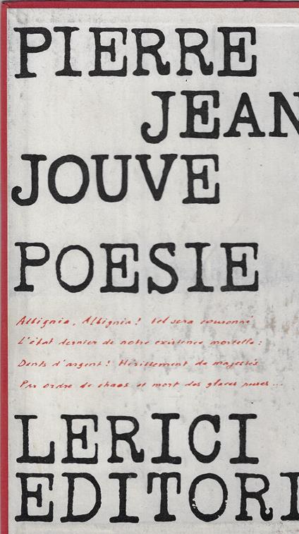 Poesie - copertina