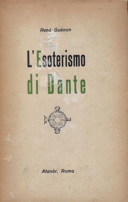 L' esoterismo di Dante - copertina