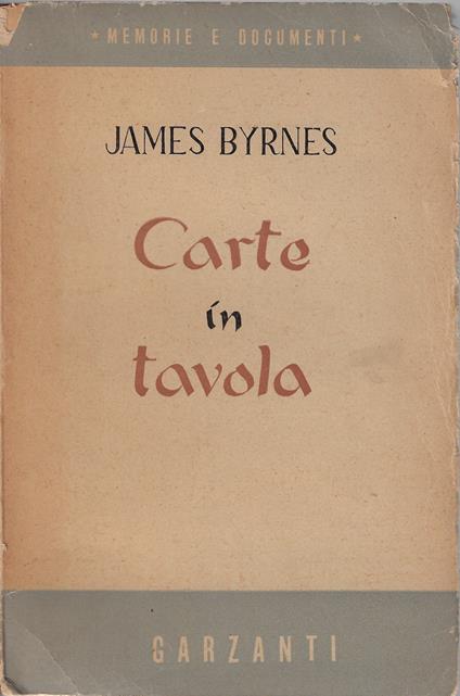 Carte in tavola - copertina
