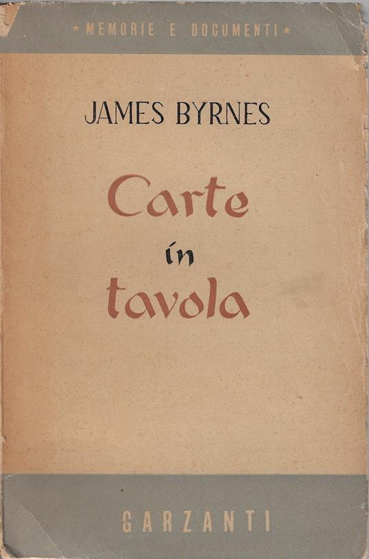 Carte in tavola - copertina