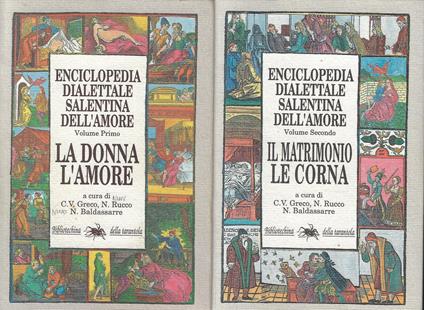 Enciclopedia dialettale salentina dell'amore (due volumi) - copertina