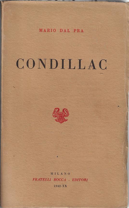 Condillac - copertina