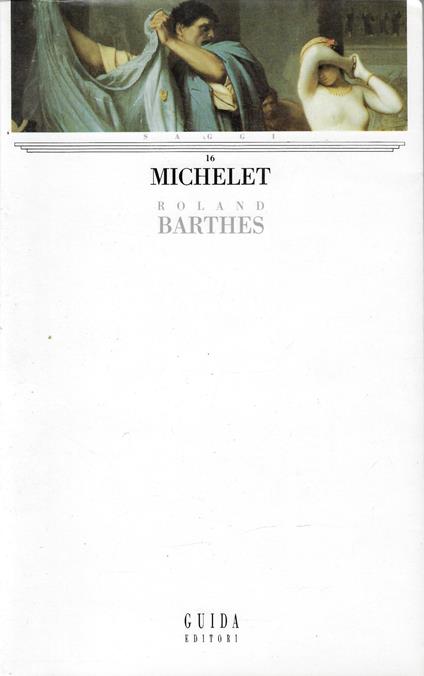 Michelet - Roland Barthes - copertina
