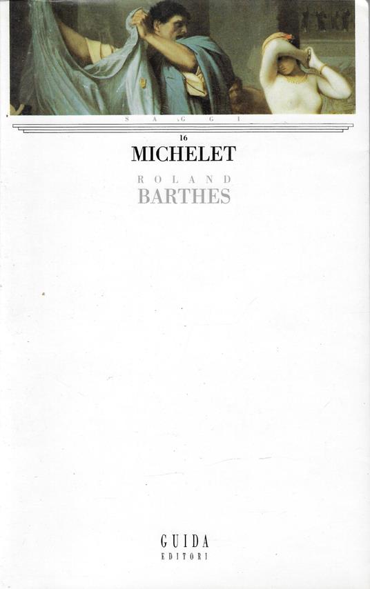 Michelet - Roland Barthes - copertina