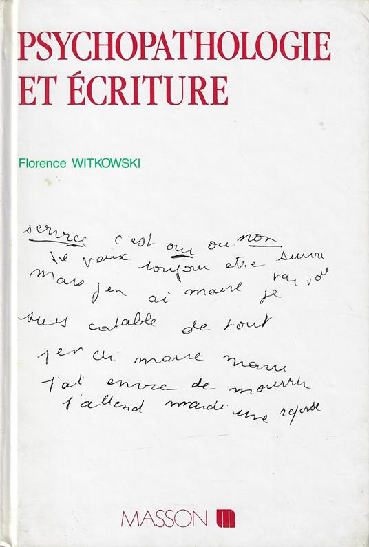 Psychopathologie et écriture - copertina