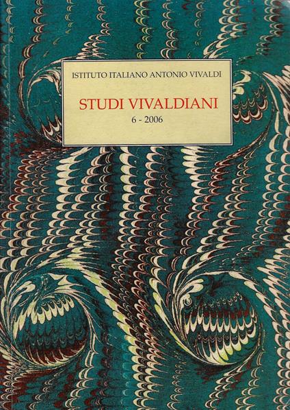 Studi vivaldiani 6-2006 - copertina