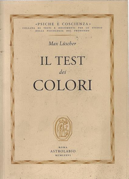 Il test dei colori - Max Lüscher - copertina