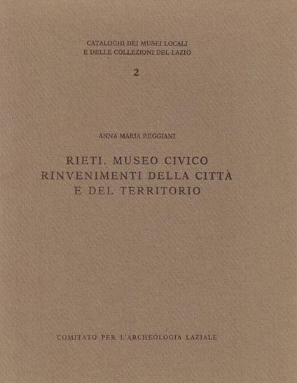 Rieti. Museo civico: rinvenimenti della città e del territorio - copertina