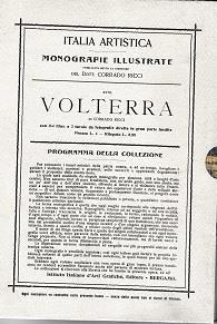 Italia Artistica - Monografie illustrate: Volterra - Corrado Ricci - copertina