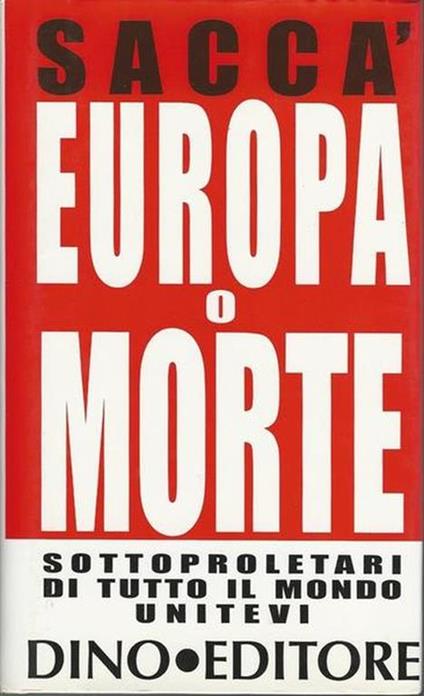 Europa O Morte - Antonio Saccà - copertina