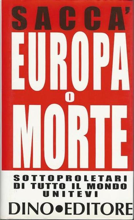 Europa O Morte - Antonio Saccà - copertina