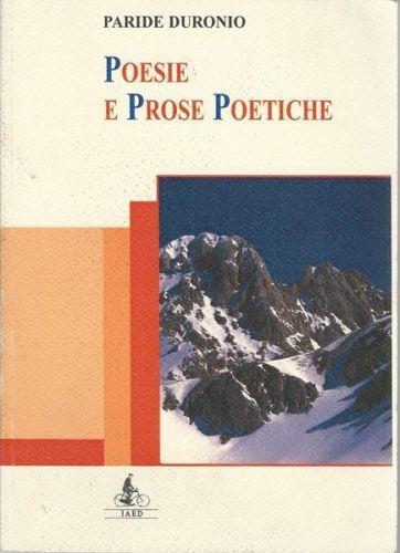 Poesie E Prose Poetiche - Paride Duronio - copertina
