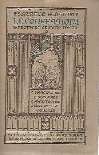 Le confessioni - Aurelio Agostino - copertina