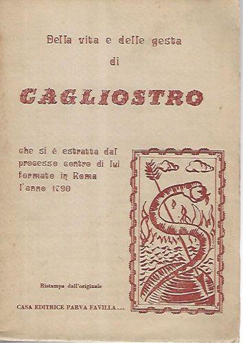 Della vita e delle gesta di Cagliostro - copertina