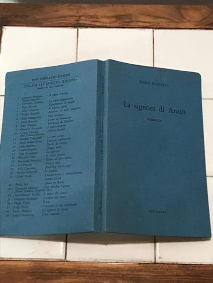 La signora di Anzio - Paolo Marletta - copertina