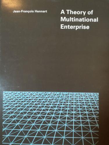 A Theory of Multinational Enterprise - copertina