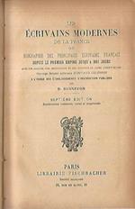 Les ecrivains modernes de la France