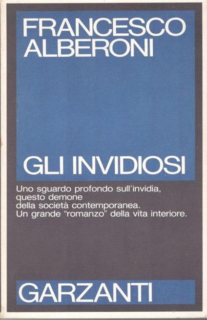 Gli invidiosi - Francesco Alberoni - copertina
