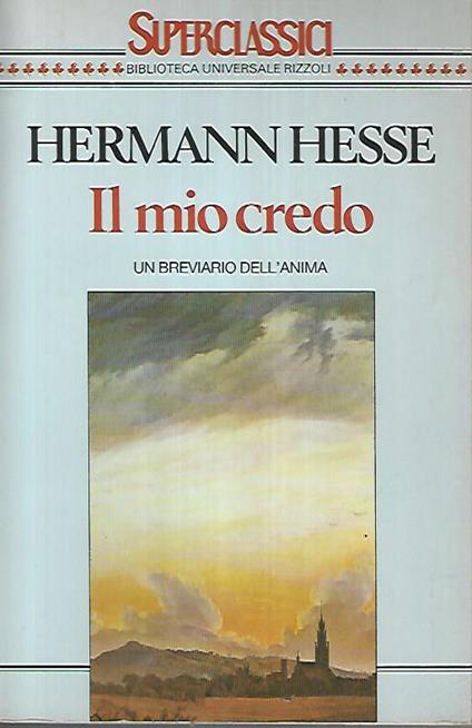 Il mio credo - Hermann Hesse - copertina