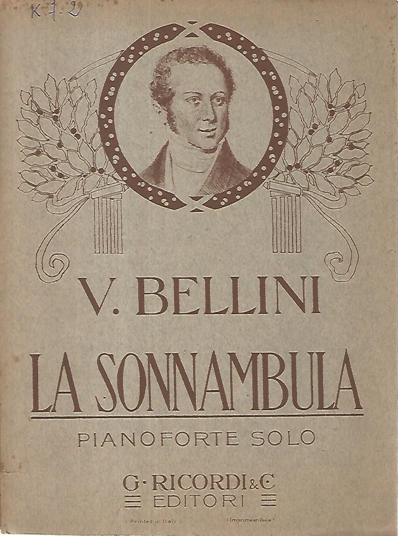 La sonnanbula. Pianoforte solo
