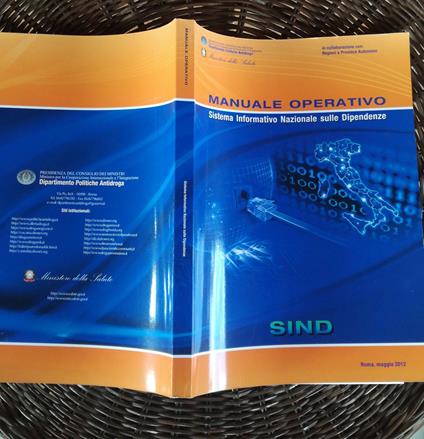 Manuale operativo Sistema informativo nazionale sulle dipendenze - copertina