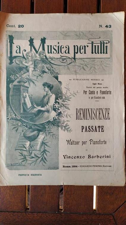Reminiscenze Passate Waltzer per pianoforte - copertina
