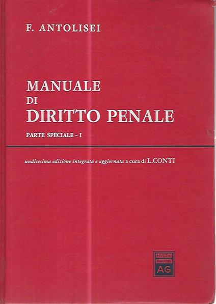 Manuale di diritto penale. Parte speciale I - copertina