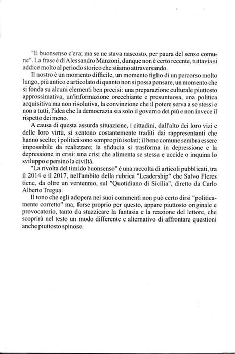 La rivolta del timodo buonsenso - Salvatore Fleres - 2
